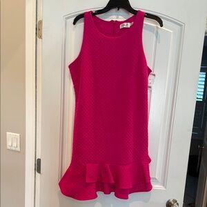 Eliza J Fuchsia Textured Dress